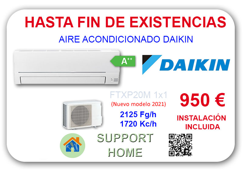 Instalación aire acondicionado Daikin