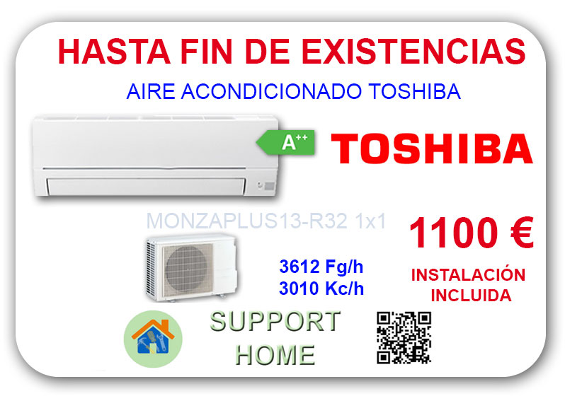 Instalación aire acondicionado Toshiba
